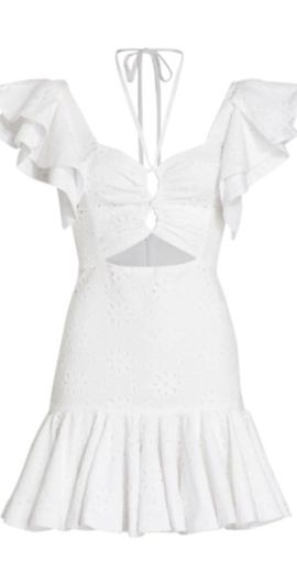 NO PISE LA GRAMA NO PISE LA GRAMA Chocolate Mini dress in White Eyelet at Nordstrom, Size 10