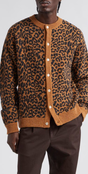 カーディガン Bibiy "B" LEOPARD CARDIGAN (BROWN) bibiy “B”LEOPARD CARDIGAN (BROWN) カーディガン 【公式通販】