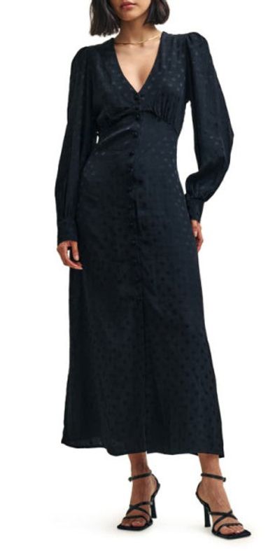 nordstrom black maxi dress NEW Keepsake the Label 'To Be Free' Maxi DRESS SIZE MEDIUM BLACK NORDSTROM
