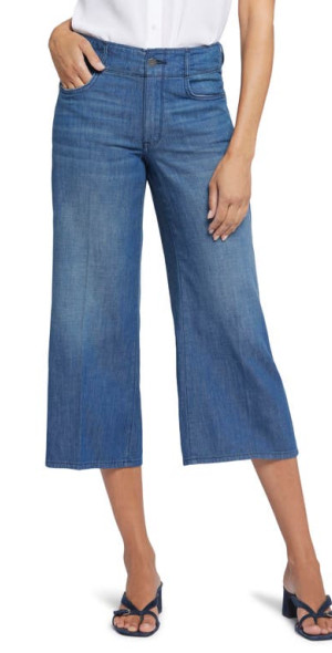 Nordstrom Nydj NYDJ Brigitte High Waist Capri Wide Leg Jeans In
