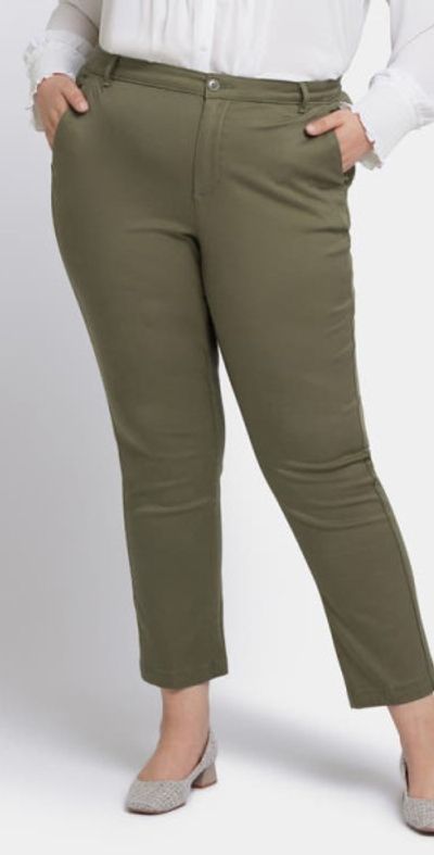 NYDJ NYDJ Sadie Slim Pants in Avocado at Nordstrom, Size 14W