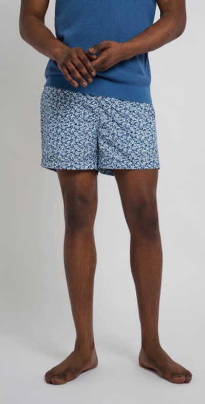 Onia Onia Charles 4" Swim Trunk in Blue Multi at Nordstrom, Size X-Large