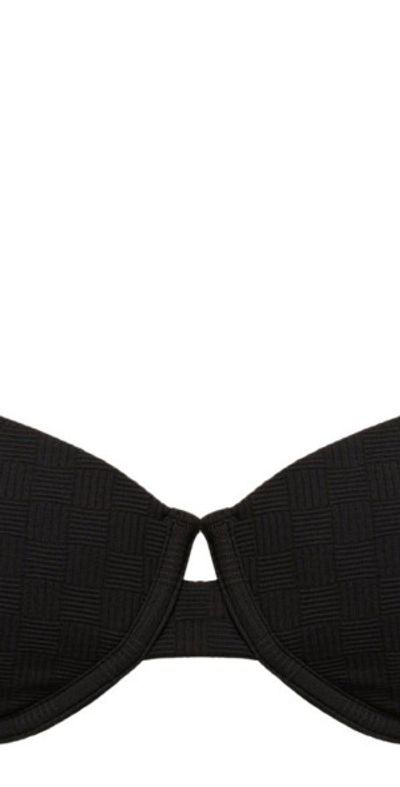 Onia Onia Dalia Bikini Top in Black at Nordstrom, Size Small