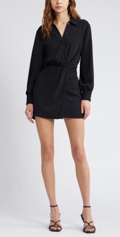 nordstrom black shirt dress Women's Black Shirtdresses