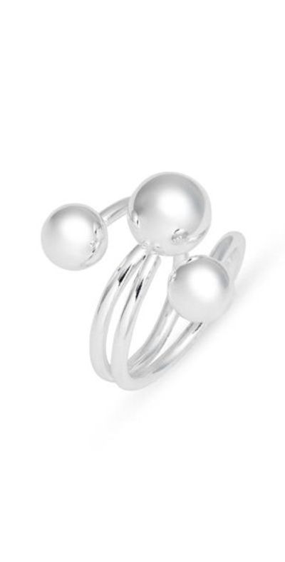 Open Edit Open Edit Interlocking Orb Ring in Silver at Nordstrom, Size 9