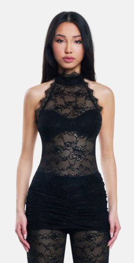 OW Collection OW Collection SELAH Lace Top in Black at Nordstrom, Size Small