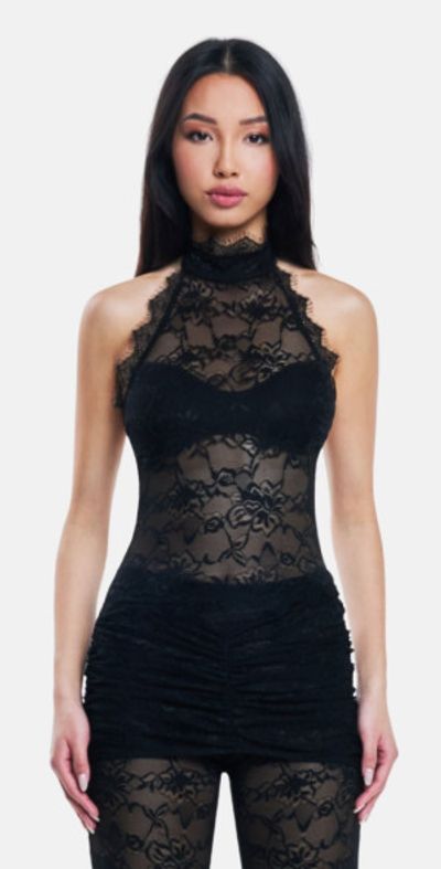OW Collection OW Collection SELAH Lace Top in Black at Nordstrom, Size Small