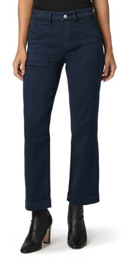 PAIGE PAIGE Quincy Ankle Straight Leg Jeans in Vintage Navy Seascape at Nordstrom, Size 32