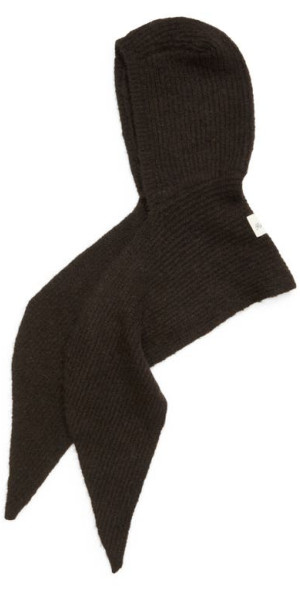 Paloma Wool - Coucou Wool & Alpaca Blend Rib Balaclava in Brown at