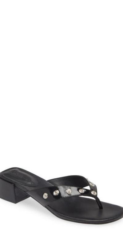 Paloma Wool Snaps II Block Heel Sandal in Black