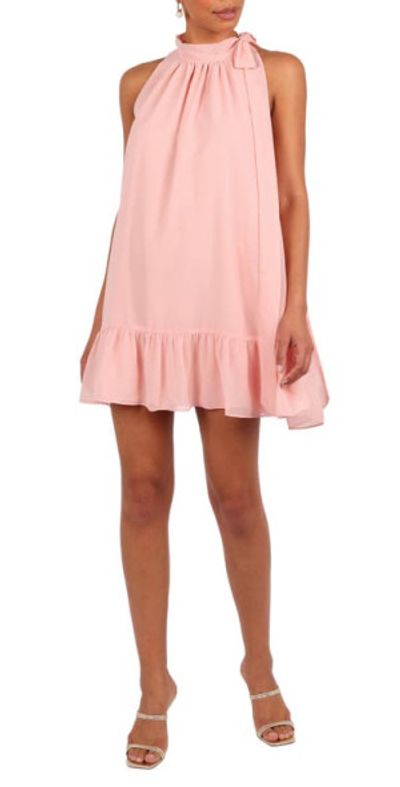 Petal & Pup - Victoria Halter Trapeze Minidress in Petal Pink at Nordstrom, Size X-Small Petal & Pup - Victoria Halter Trapeze Minidress in Petal Pink at Nordstrom, Size X-Small