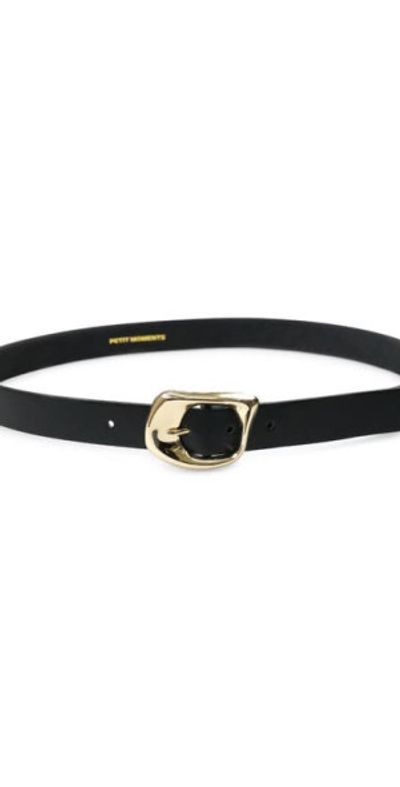 Petit Moments Petit Moments Link Belt in Black/Gold at Nordstrom, Size Medium