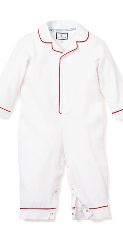 Petite Plume Petite Plume One-Piece Pajamas in White at Nordstrom, Size 0-3M