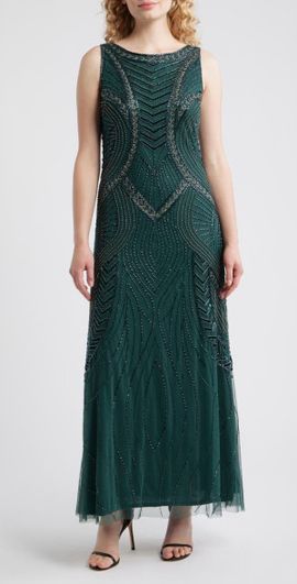 ruffle tiered formal dress MissJophiel Women Straps V Neck Floral Chiffon Sage Maxi Tiered Prom Formal Evening Gown Sage / Tea Length / US2 main image 1