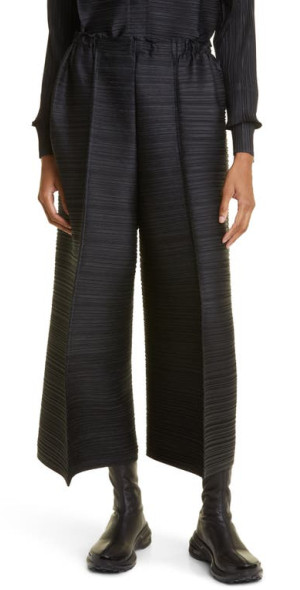 Pleats Please Issey Miyake - Thicker Bounce Pleated Wide Leg Crop