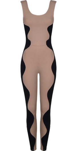 Port De Bras Port De Bras Wave Unitard in Shake-Black at Nordstrom, Size Medium