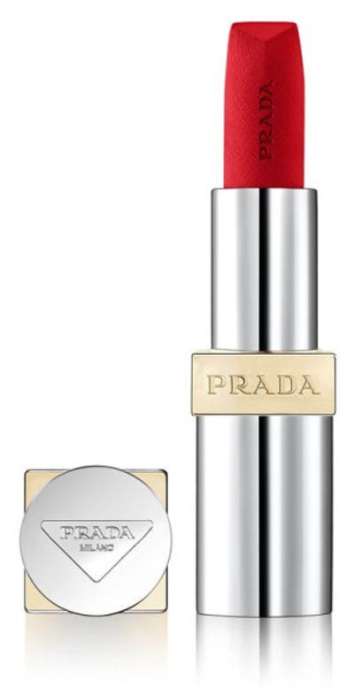 Prada Prada Monochrome Hyper Matte Refillable Lipstick in R26 Lava - Red at Nordstrom