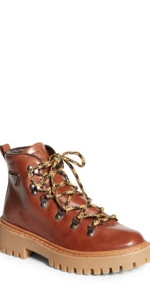 Prada - St. Moritz Hiking Boot in Cognac at Nordstrom, Size 5Us