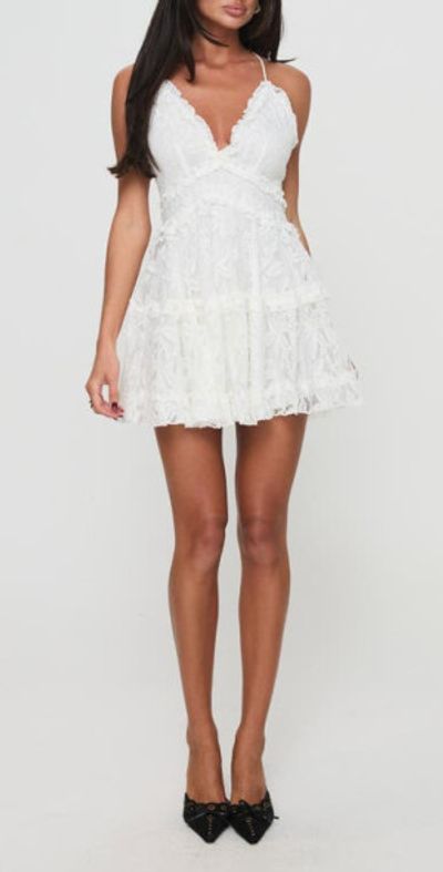 open lace back dress Claudelia Lace Mini Dress Floral main image 1