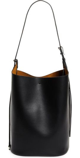Proenza Schouler Proenza Schouler Brant Leather Bucket Bag in Black at Nordstrom