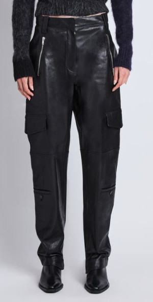 Proenza Schouler - Jackson Leather Cargo Pants in Black