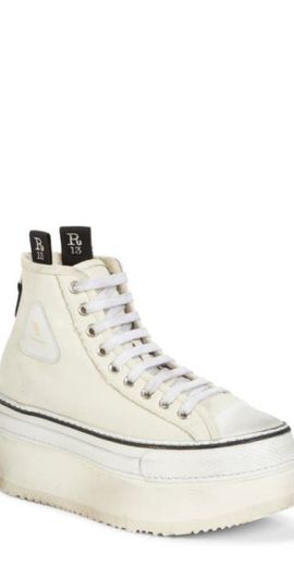 R13 R13 Platform High Top Sneaker in Ecru at Nordstrom