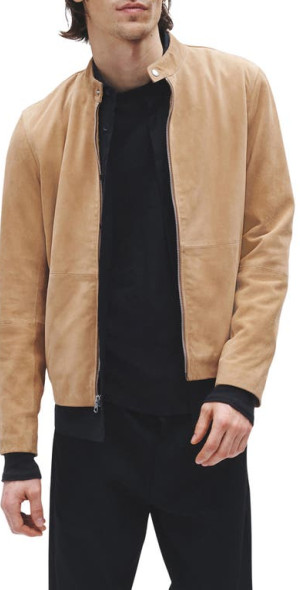 Rag Bone Men Suede Jacket Rag Bone Archive Café Suede Racer Jacket