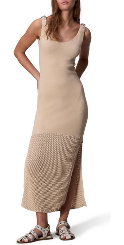 knee length dresses for ladies rag & bone Bianca Striped Linen-blend Maxi Dress main image 1