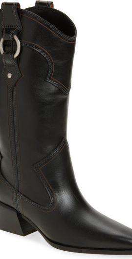 rag & bone rag & bone Joni Western Boot in Black at Nordstrom, Size 6.5Us