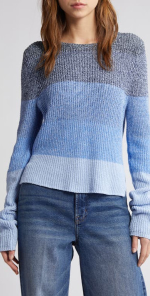rag bone Kati Colorblock Sweater in Blue Multi at Nordstrom