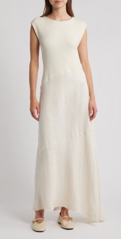 rag & bone rag & bone Lina Cap Sleeve Maxi Dress in Turtledove at Nordstrom, Size Xx-Small