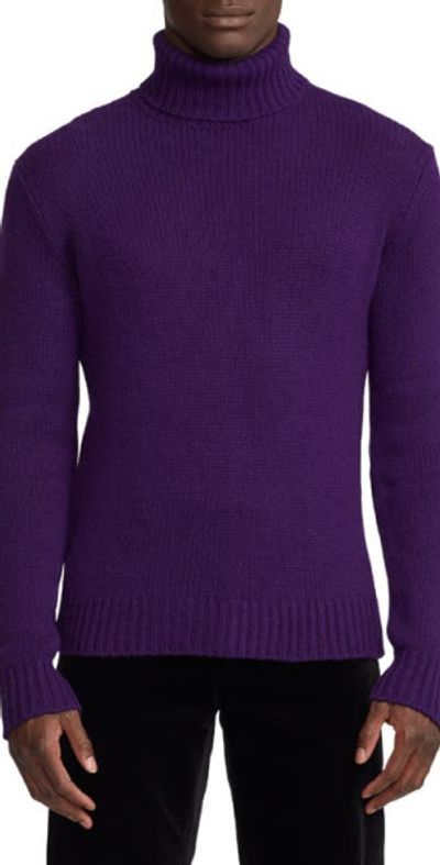Ralph Lauren Purple Label Cashmere Turtleneck Sweater in Zermatt