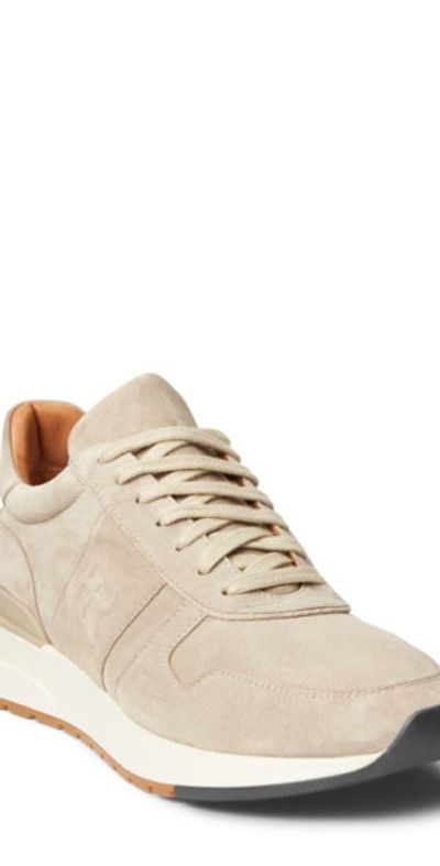 Ralph Lauren Purple Label - Ethan II Calfskin Suede Sneaker 