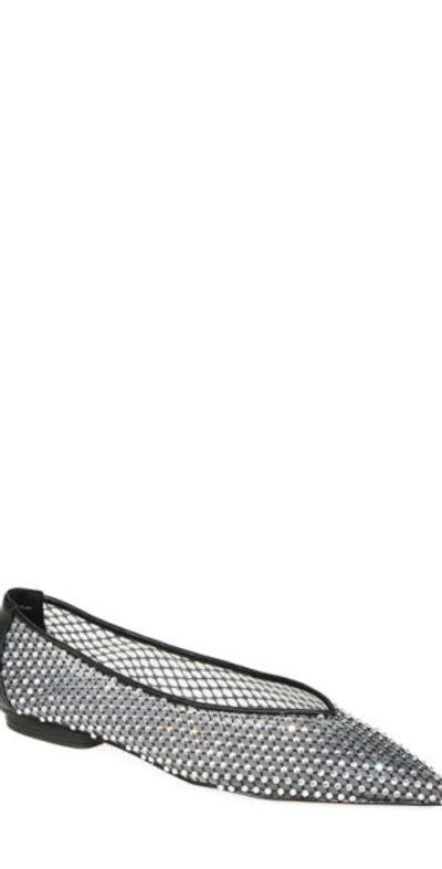 Rebecca Minkoff Rebecca Minkoff Crystal Mesh Ballet Flat in Black at Nordstrom, Size 9