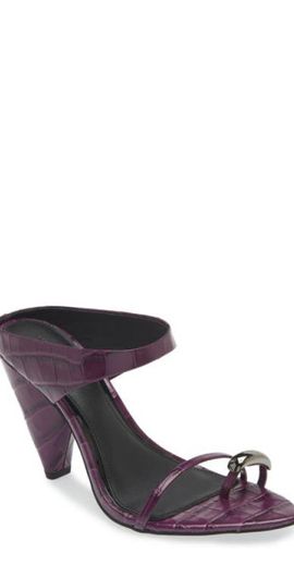 Rebecca Minkoff Rebecca Minkoff Toe Ring Pointed Toe Slide Sandal in Berry at Nordstrom, Size 7