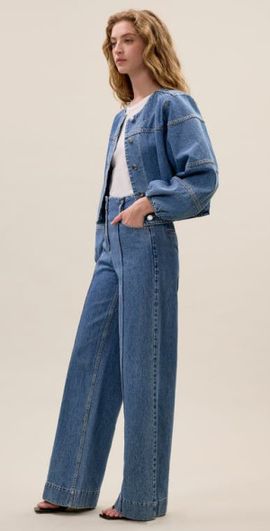 Rebecca Taylor Rebecca Taylor Dax Denim Jacket in Dax Wash at Nordstrom, Size X-Small