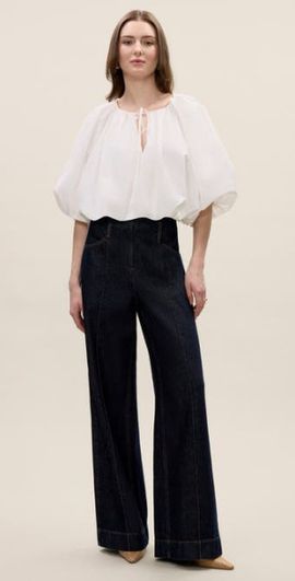 Rebecca Taylor Rebecca Taylor Gabrielle Denim Pant in Deep Sea Wash at Nordstrom, Size 00