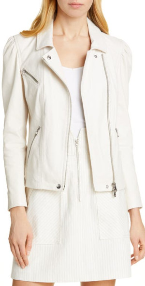 Rebecca taylor leather jacket top