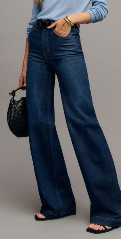 Reformation Reformation Bex Wide Leg Jeans in Wheeler at Nordstrom, Size 24