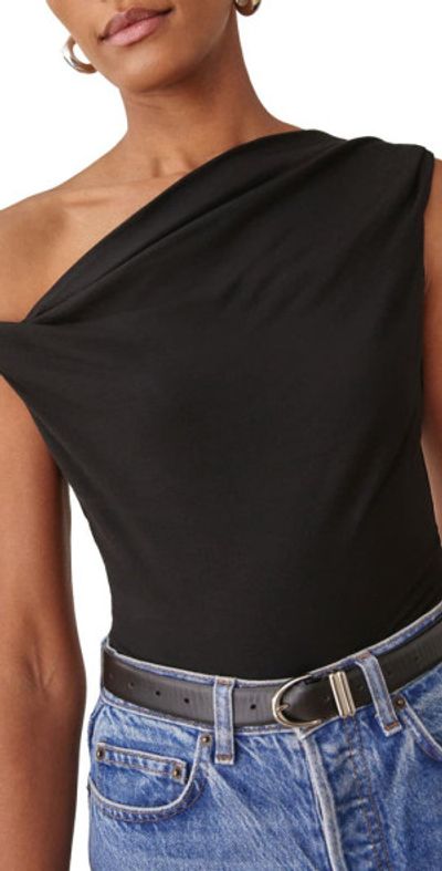 Reformation Reformation Cello One-Shoulder Knit Top in Black at Nordstrom, Size X-Small