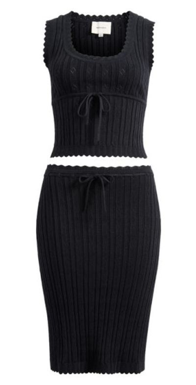strapless open back dress Cleona Merino Wool Ribbed Long Sleeve Maxi Dress