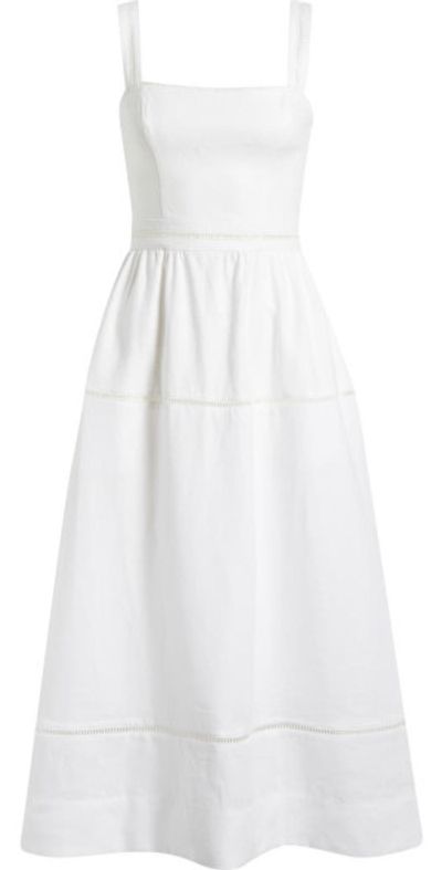 Reformation - Everett Sleeveless Linen Midi Dress in White at Nordstrom, Size 0 Reformation - Everett Sleeveless Linen Midi Dress in White at Nordstrom, Size 0