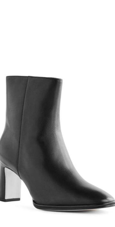 Reformation Reformation Gillian Bootie in Black Leather at Nordstrom, Size 5.5