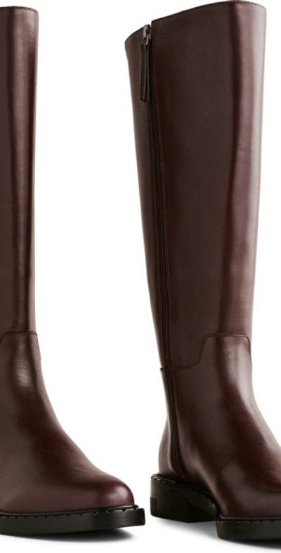 Reformation Reformation Nancy Knee High Boot in Espresso Leather at Nordstrom, Size 5.5