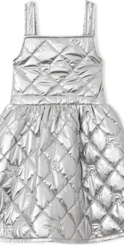 silver pinafore dress Silver Pleather Pinafore Dress