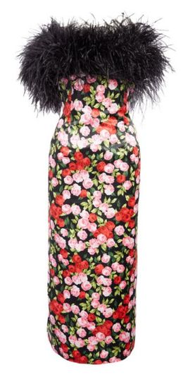 knee length dresses for ladies Mestiza Quinn Midi Dress in Citrus Toile – Poppy's of Atlanta main image 0