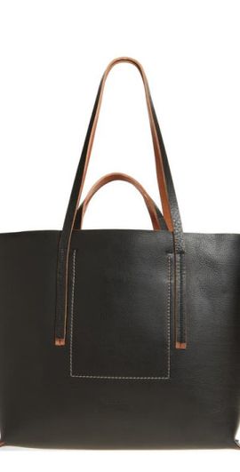 Rick Owens Rick Owens Hollywood Leather Shopper in Black at Nordstrom