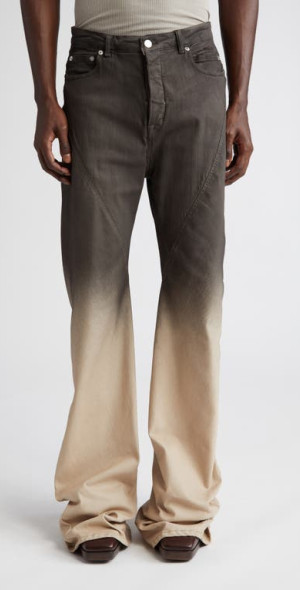 Rick Owens - Pantaloni Bias Cut Stretch Bootcut Jeans in