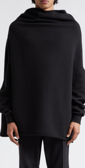 Rick Owens - Shroud Sweatshirt in Black at Nordstrom Rick Owens - Shroud Sweatshirt in Black at Nordstrom