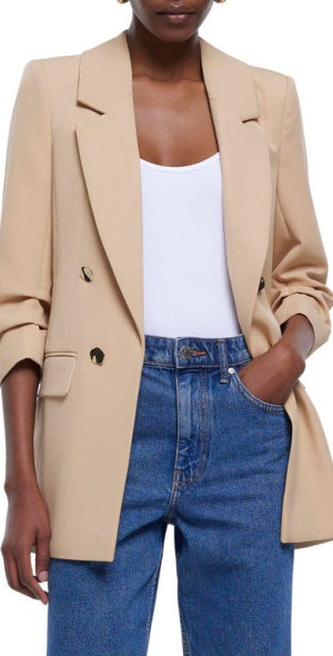 Blazer Femme River Island Taille 8 - Marine, Rouge Et Blanc - Polyester Et élasthanne